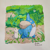my neighbor totoro (colored pencil)